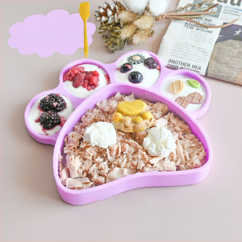 Безплатна доставка подложка за котешки нокти с голям капацитет, купа за бавно облизване на котки и кучета, дъно с вендуза, антидетонираща храна за котки и кучета