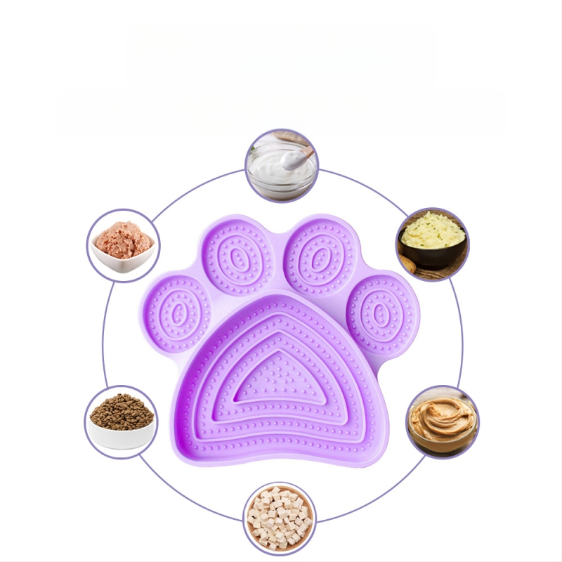 Безплатна доставка подложка за котешки нокти с голям капацитет, купа за бавно облизване на котки и кучета, дъно с вендуза, антидетонираща храна за котки и кучета