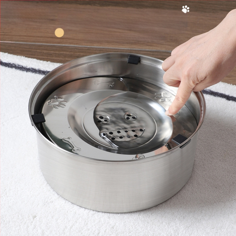 Σκεύη τροφής για κατοικίδια για γάτες και σκύλους από ανοξείδωτο ατσάλι, κρεμαστό μπολ για πόσιμο νερό, πλωτή λεκάνη για σκύλους, μπολ τροφής για κατοικίδια μεγάλης χωρητικότητας