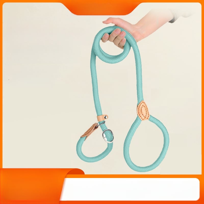 Trakčné lano pre psov, proti nepokojom, nylonové ručne šité kožené P lano, predĺžené hrubé okrúhle lano pre výcvik psov, veľká reťaz pre psov P