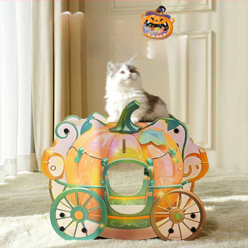 Töklámpás autós kétrétegű macskakaparó tábla macskafészek integrált tartós kopásálló dömping négy évszak univerzális macskajáték