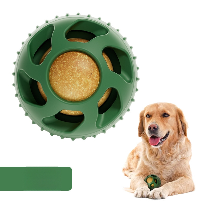 Нова силиконова топка за хранене на домашни любимци, топка за изтичане, играчка за кътници за кучета, силиконова пръчка за кътници за домашни любимци, домашни любимци