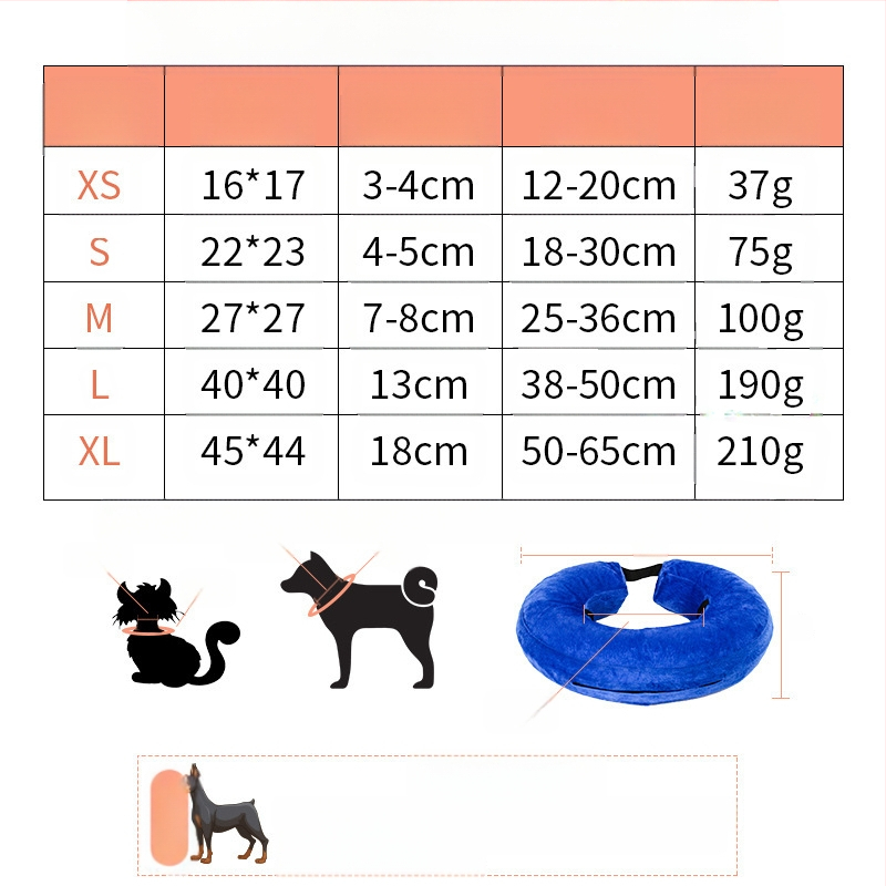 Elizabeth ogrlica za pse ogrlica za pse PVC napuhavajuća ogrlica za kućne ljubimce ogrlica protiv ugriza protiv ogrebotina protiv lizanja ljepota 6