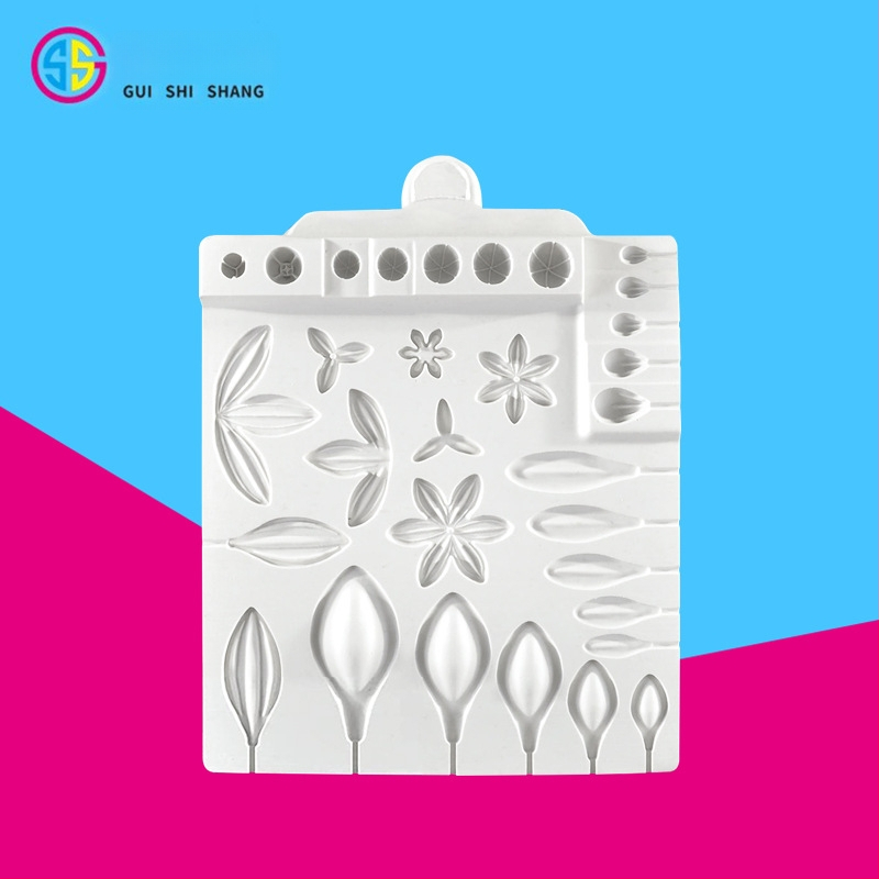 Nauja žiedlapių silikoninė formelė, mėsingų augalų torto dekoravimas, apverčiama cukraus formelė, šokolado formelė, „pasidaryk pats“ kepimo įrankiai