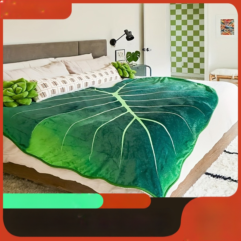 Tehase hulgimüük loominguline lehed multifunktsionaalne diivanitekk paksendatud tekk kinketekk fliisvoodriga soe flanelltekk