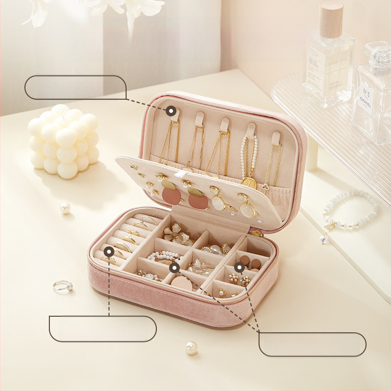 Pārrobežu rotaslietu kastīte samta augstas klases divslāņu lielas ietilpības auskari gredzens kaklarota rotaslietu uzglabāšana roku rotaslietu uzglabāšanas kaste