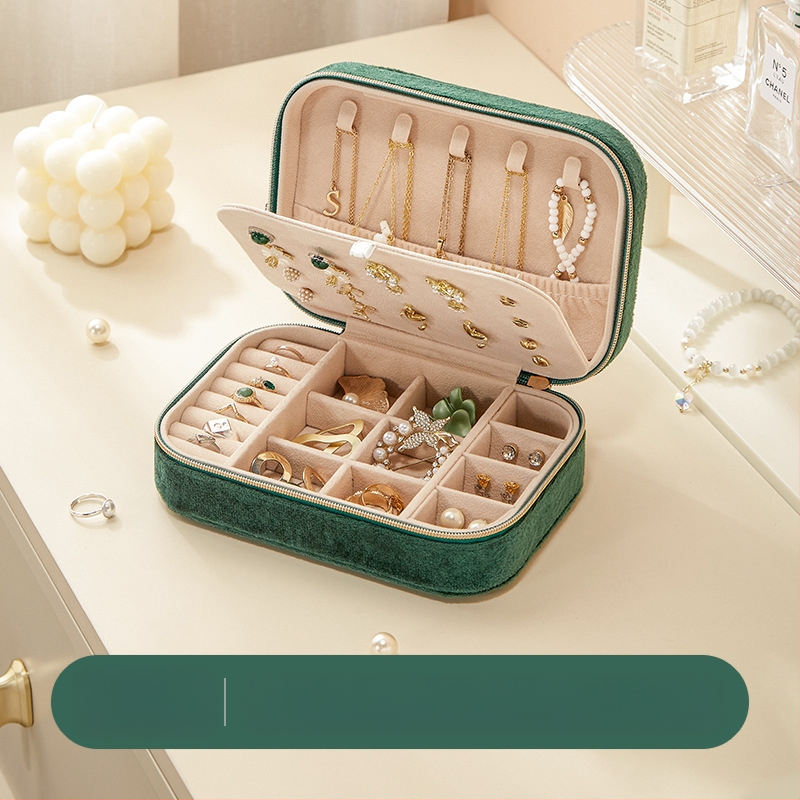 Pārrobežu rotaslietu kastīte samta augstas klases divslāņu lielas ietilpības auskari gredzens kaklarota rotaslietu uzglabāšana roku rotaslietu uzglabāšanas kaste