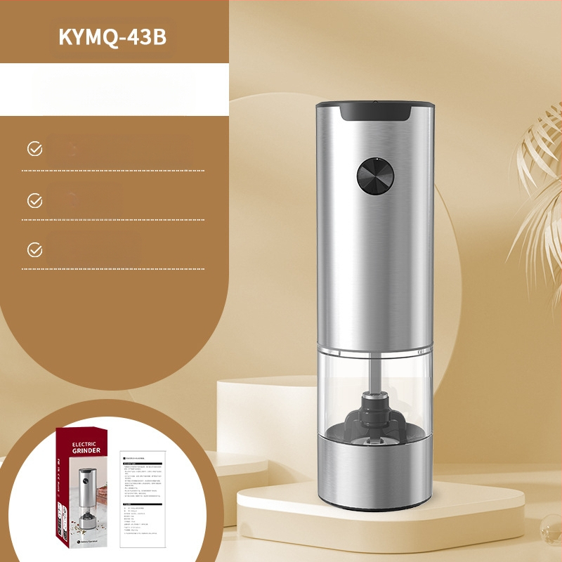 Производителите на Yuole могат да добавят LOGO кухненски артефакт трансгранична тенджера за готвене от неръждаема стомана с черен пипер, електрическа мелачка за пипер