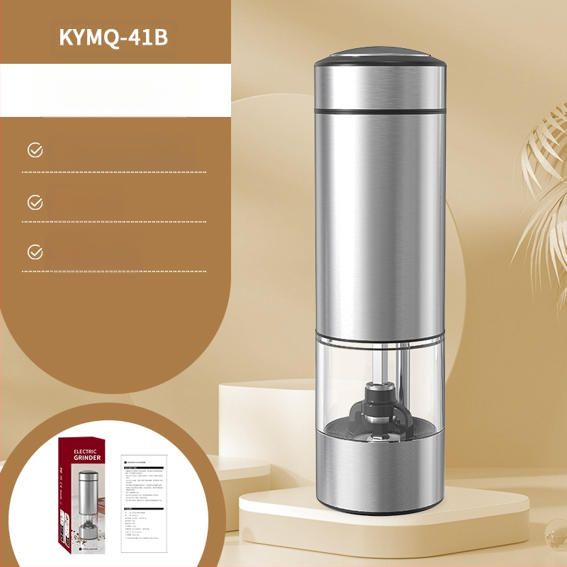 Производителите на Yuole могат да добавят LOGO кухненски артефакт трансгранична тенджера за готвене от неръждаема стомана с черен пипер, електрическа мелачка за пипер