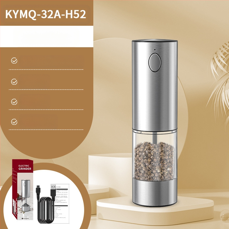 Производителите на Yuole могат да добавят LOGO кухненски артефакт трансгранична тенджера за готвене от неръждаема стомана с черен пипер, електрическа мелачка за пипер