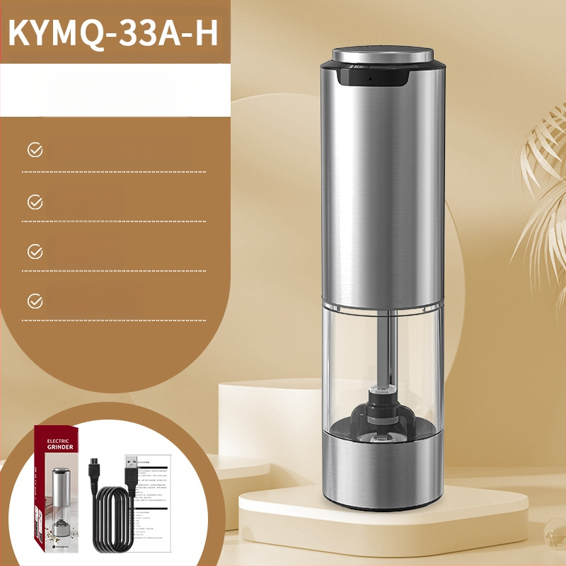 Производителите на Yuole могат да добавят LOGO кухненски артефакт трансгранична тенджера за готвене от неръждаема стомана с черен пипер, електрическа мелачка за пипер