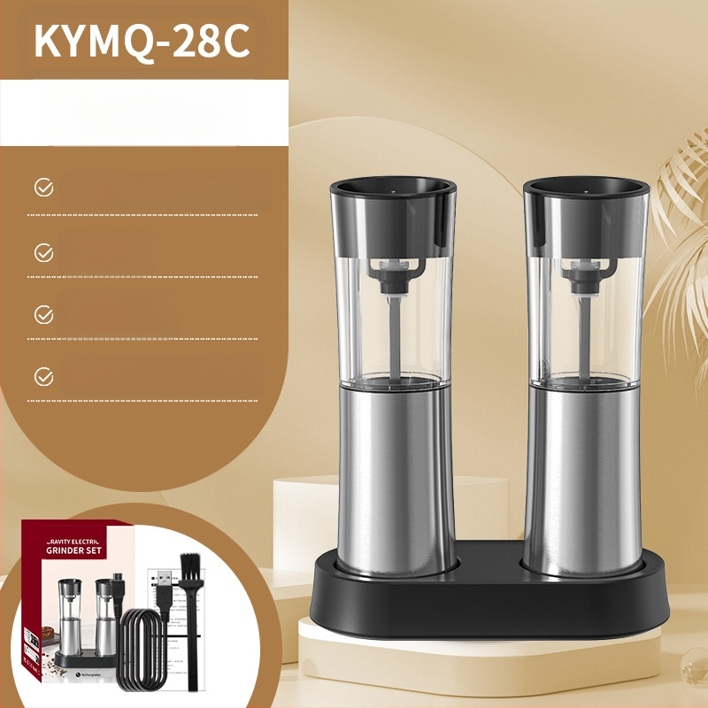 Производителите на Yuole могат да добавят LOGO кухненски артефакт трансгранична тенджера за готвене от неръждаема стомана с черен пипер, електрическа мелачка за пипер