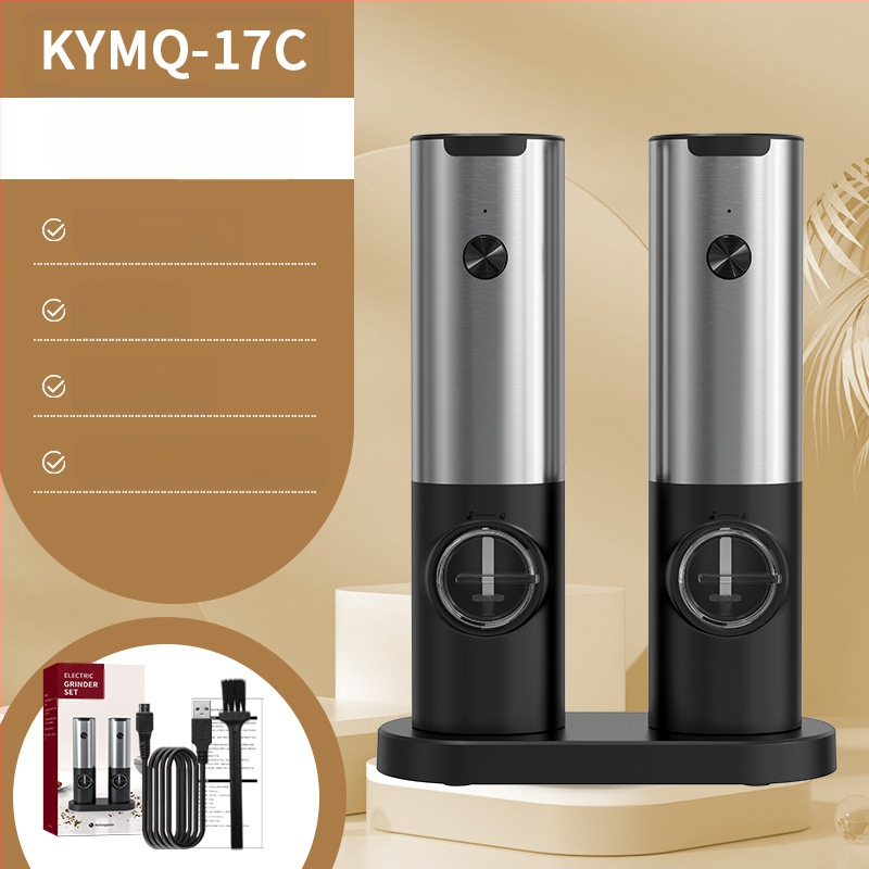 Производителите на Yuole могат да добавят LOGO кухненски артефакт трансгранична тенджера за готвене от неръждаема стомана с черен пипер, електрическа мелачка за пипер