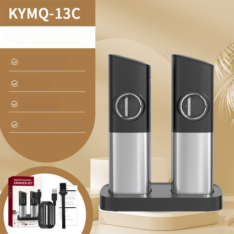 Производителите на Yuole могат да добавят LOGO кухненски артефакт трансгранична тенджера за готвене от неръждаема стомана с черен пипер, електрическа мелачка за пипер