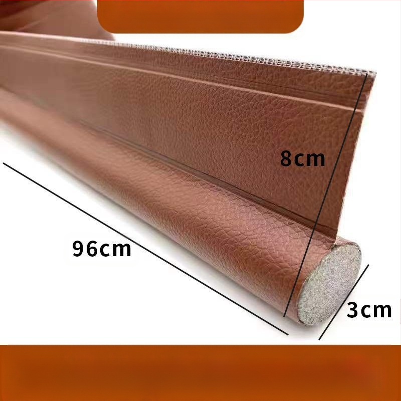 Универсална едностранна уплътнителна лента за долната част на вратата, ветроустойчив стикер, шев на вратата, устойчив на насекоми, кожена самозалепваща се лента за звукоизолация с кукички и примки, доставка на фабрика