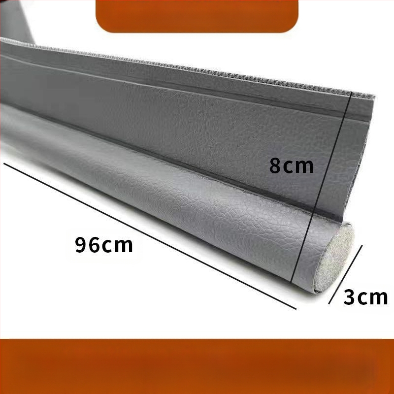 Универсална едностранна уплътнителна лента за долната част на вратата, ветроустойчив стикер, шев на вратата, устойчив на насекоми, кожена самозалепваща се лента за звукоизолация с кукички и примки, доставка на фабрика