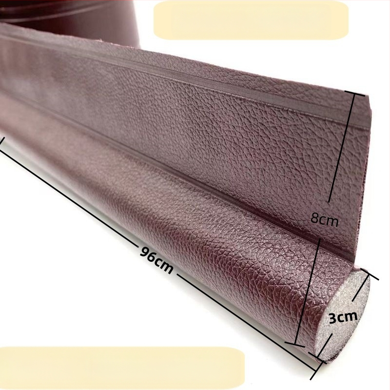 Универсална едностранна уплътнителна лента за долната част на вратата, ветроустойчив стикер, шев на вратата, устойчив на насекоми, кожена самозалепваща се лента за звукоизолация с кукички и примки, доставка на фабрика