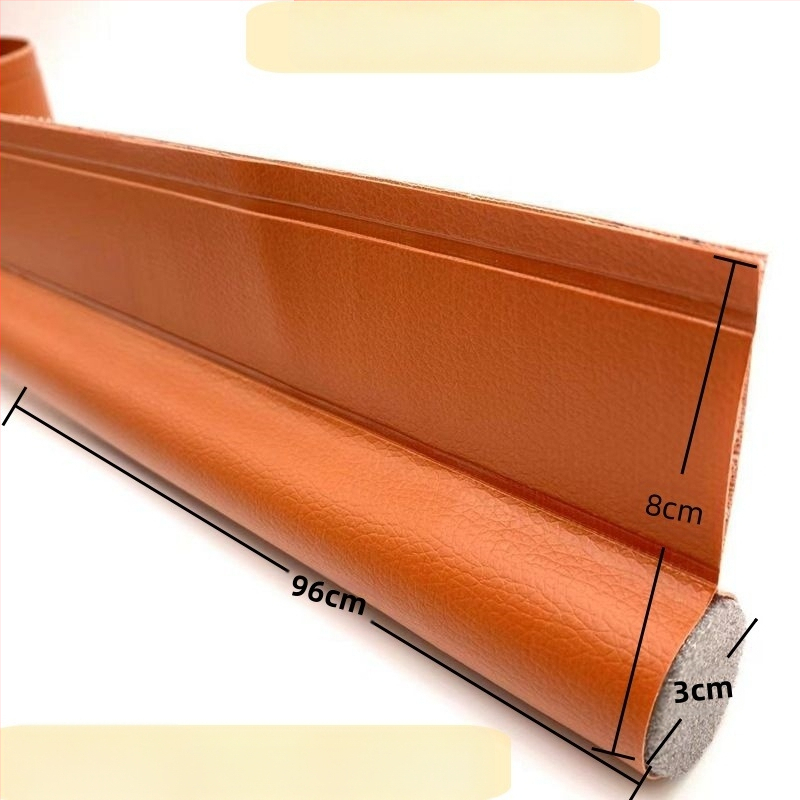 Универсална едностранна уплътнителна лента за долната част на вратата, ветроустойчив стикер, шев на вратата, устойчив на насекоми, кожена самозалепваща се лента за звукоизолация с кукички и примки, доставка на фабрика