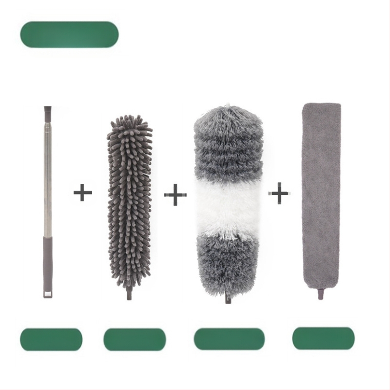 Gamykloje naujas vienpolis dvigalvis mikropluošto prailgintas šenilinis dulkių šepetys luboms valyti