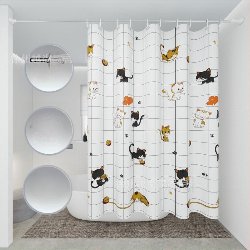 Dušikardin, spetsiaalne vannitoa vaheseina kardin vannitoa jaoks, augustamisvaba, lihtne paigaldada, veekindel, hallituskindel, privaatsuse kaitse