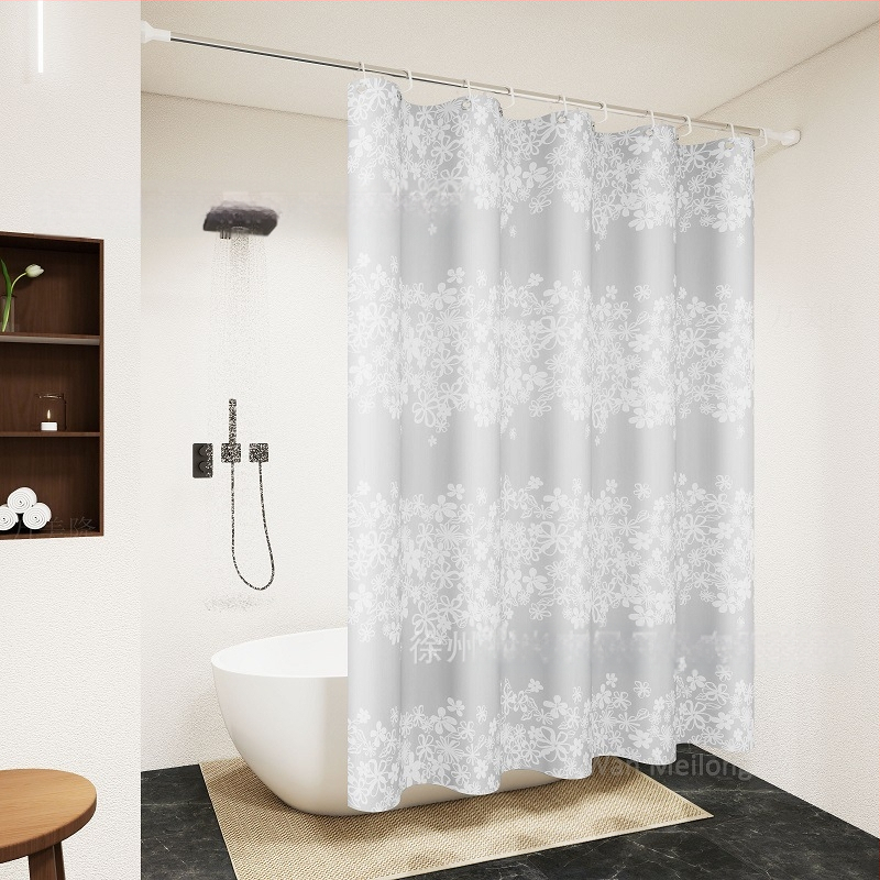 Dušikardin, spetsiaalne vannitoa vaheseina kardin vannitoa jaoks, augustamisvaba, lihtne paigaldada, veekindel, hallituskindel, privaatsuse kaitse