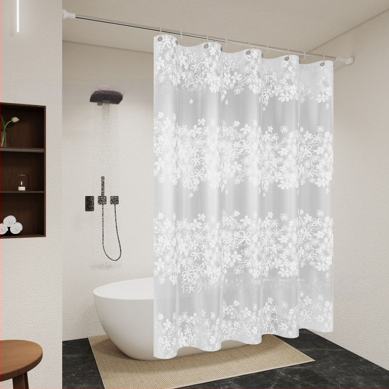 Dušikardin, spetsiaalne vannitoa vaheseina kardin vannitoa jaoks, augustamisvaba, lihtne paigaldada, veekindel, hallituskindel, privaatsuse kaitse