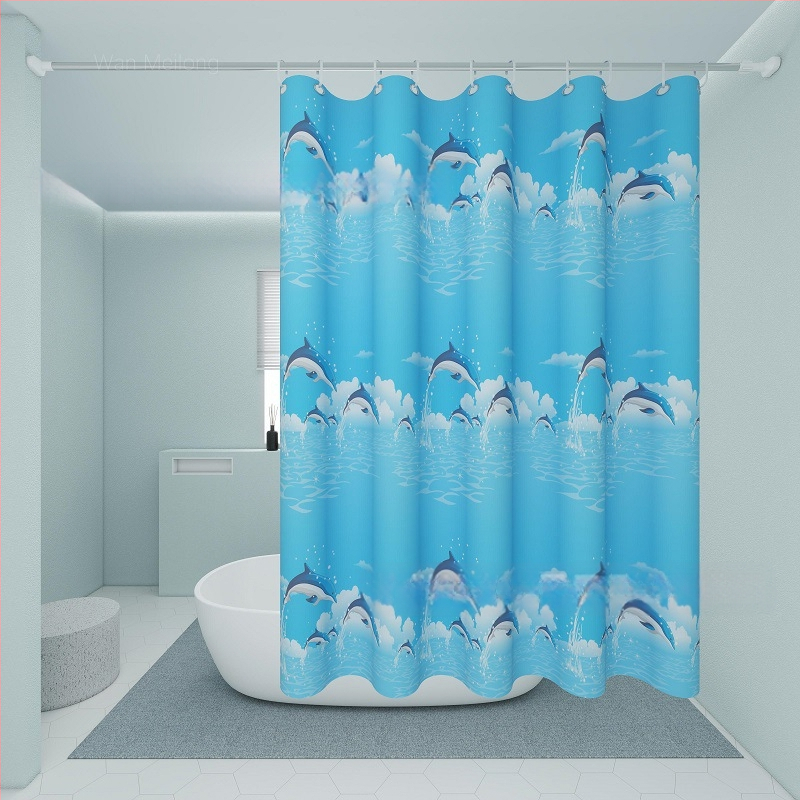 Dušikardin, spetsiaalne vannitoa vaheseina kardin vannitoa jaoks, augustamisvaba, lihtne paigaldada, veekindel, hallituskindel, privaatsuse kaitse