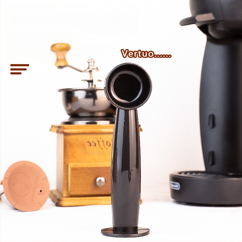 Tinka „Nestlé“ kavos kapsulių aparatui, galima perdirbti kavą, 20 ml dvigubos paskirties kavos miltelių šaukštelis su ilgu rankena.