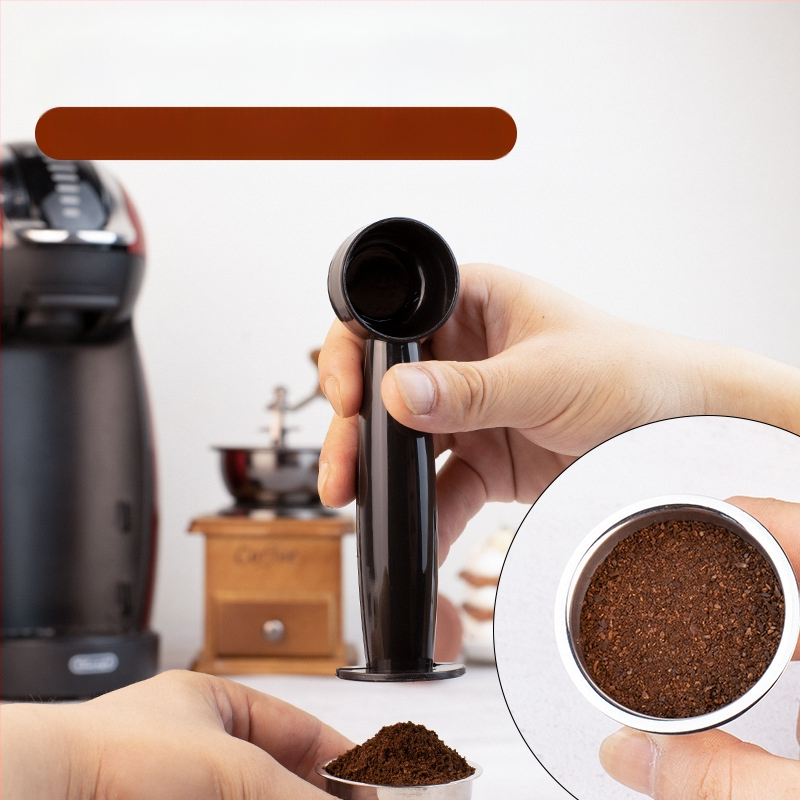 Tinka „Nestlé“ kavos kapsulių aparatui, galima perdirbti kavą, 20 ml dvigubos paskirties kavos miltelių šaukštelis su ilgu rankena.