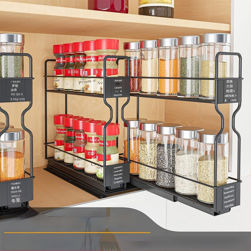 2023 köögis täiskomplekt maitseainepudelipurk multifunktsionaalne hoiuriiul mitmekihiline majapidamistarvete maitseainekarp maitseainehoidik