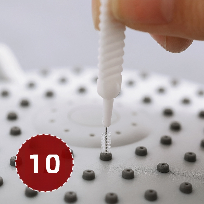 Dušas tīrīšanas birste artefakta bagarēšanas daudzfunkcionāla uzgaļa cauruma vannas istabas spraugas mobilā tālruņa cauruma tīrīšanai mājsaimniecības maza birste