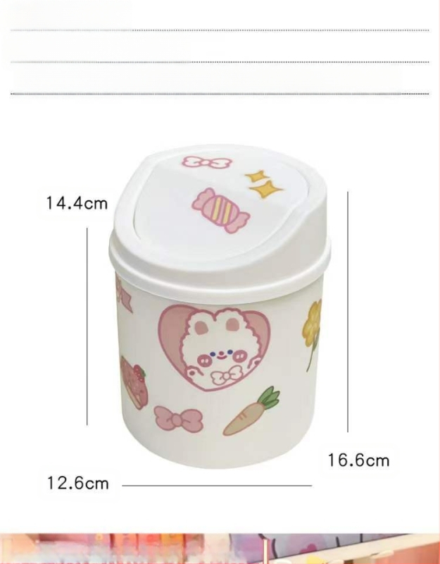 ins stila darbvirsmas maza atkritumu tvertne guļamistabai jauns stils meitenīga sirds mājsaimniecības jaukā interneta slavenību mini uzglabāšanas kaste ar vāku