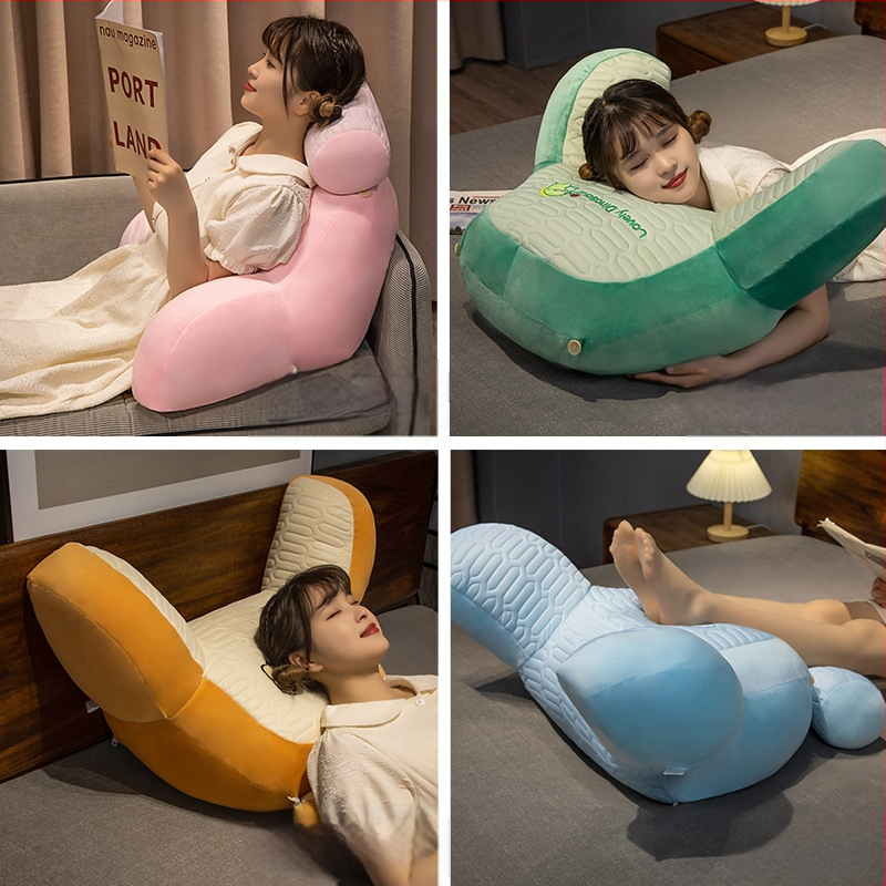 LaTeX voodipehmendus pehme kott vöötoe padi suur seljatugi diivanipadi voodi eemaldatav ja pestav mängimine mobiiltelefoni lugemine