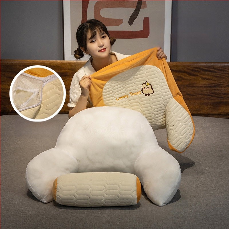 LaTeX voodipehmendus pehme kott vöötoe padi suur seljatugi diivanipadi voodi eemaldatav ja pestav mängimine mobiiltelefoni lugemine