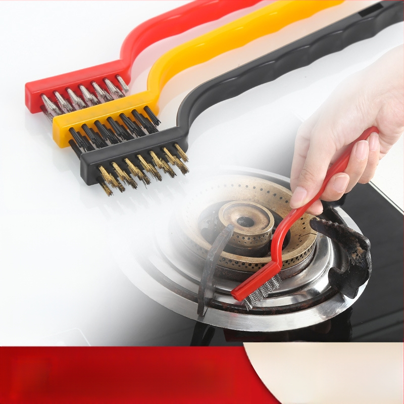 Raktáron gáztűzhely tisztítókefe konyhai kellékek konyhai ventilátor tűzhelykefe tisztítóeszközök acéldrót kis kefe öltöny