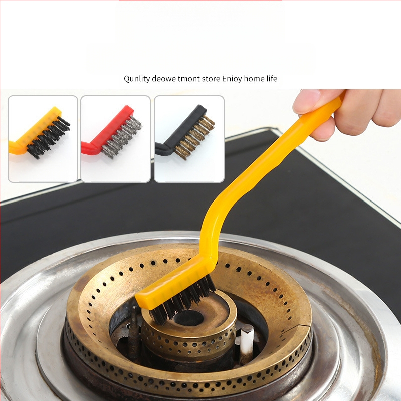 Raktáron gáztűzhely tisztítókefe konyhai kellékek konyhai ventilátor tűzhelykefe tisztítóeszközök acéldrót kis kefe öltöny