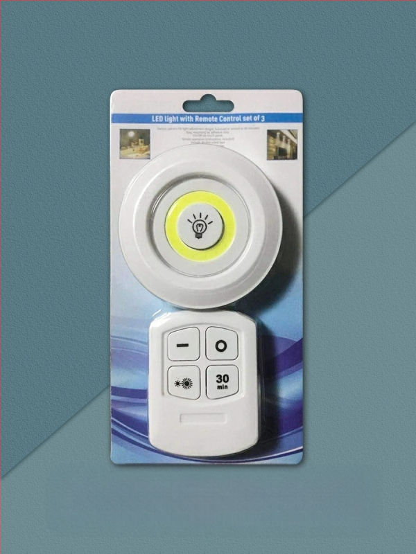 Juhtmevaba puldiga öölamp LED-loominguline minivalgusti majapidamiskapi valgusti üks lohistamine kolm avariivalgustit