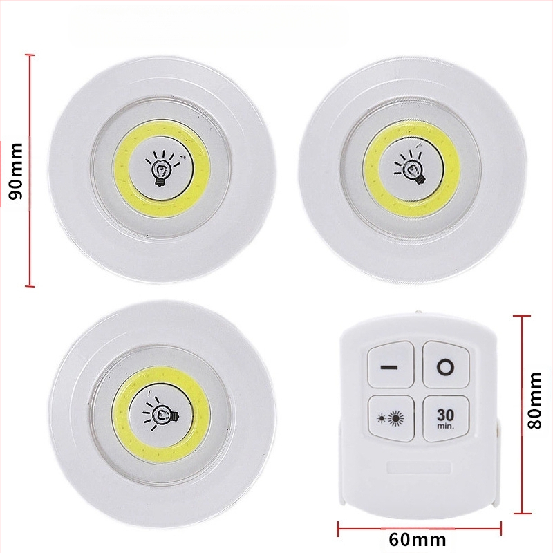 Juhtmevaba puldiga öölamp LED-loominguline minivalgusti majapidamiskapi valgusti üks lohistamine kolm avariivalgustit