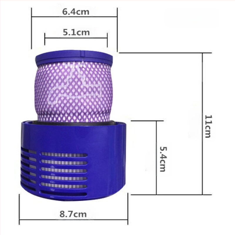 Piemērots Dyson putekļsūcēju piederumiem V6V7V8V10V11V11V12V15 DC38 priekšējā un aizmugurējā filtra elementa filtra sietam