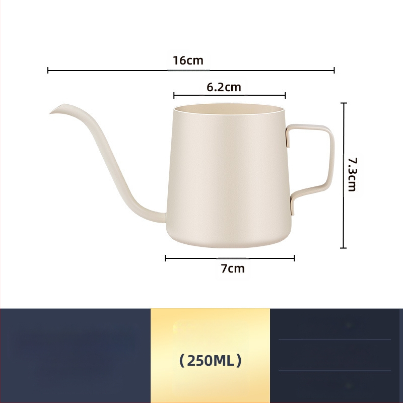 Nerūdijančio plieno kavos virimo aparatas, mini kavos virimo aparatas, juodas teflono plonas kavos virimo aparatas