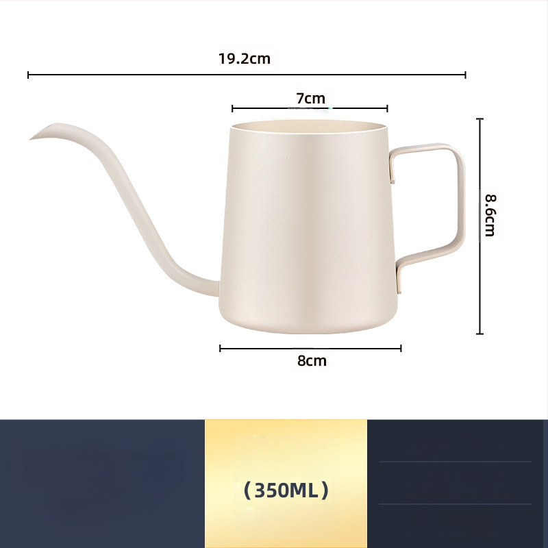 Nerūdijančio plieno kavos virimo aparatas, mini kavos virimo aparatas, juodas teflono plonas kavos virimo aparatas