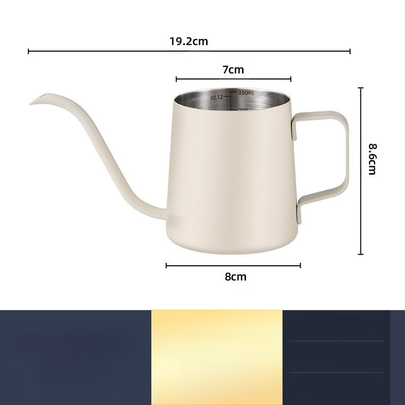 Nerūdijančio plieno kavos virimo aparatas, mini kavos virimo aparatas, juodas teflono plonas kavos virimo aparatas