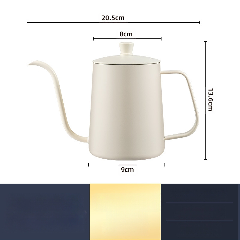 Nerūdijančio plieno kavos virimo aparatas, mini kavos virimo aparatas, juodas teflono plonas kavos virimo aparatas