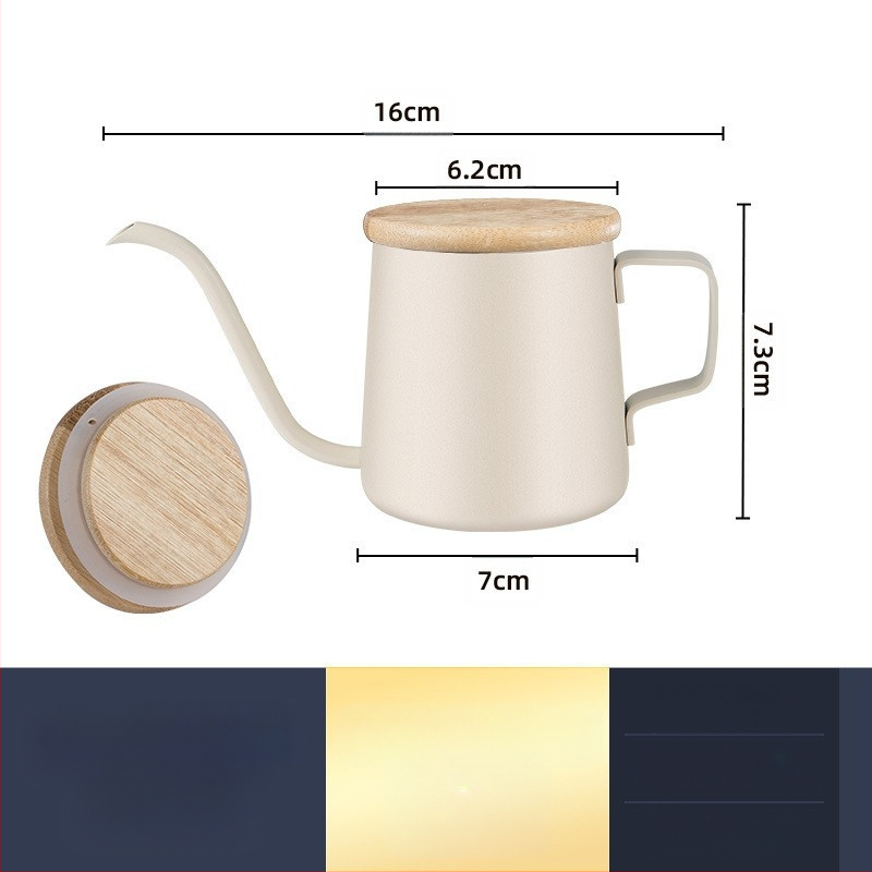 Nerūdijančio plieno kavos virimo aparatas, mini kavos virimo aparatas, juodas teflono plonas kavos virimo aparatas