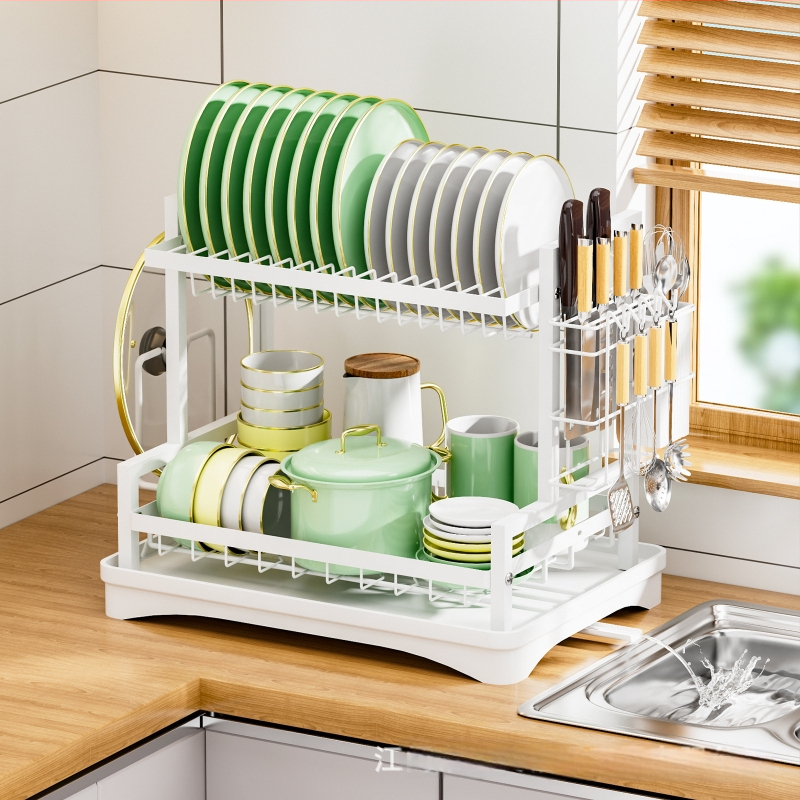 Piiriülene köögikraanikauss Tööpinna kuivatusriiul Nõudekuivatusriiul Kuivatuskorvi riiul Kapp Nuga ja kahvel Lauanõud Nõude hoiustamisriiul