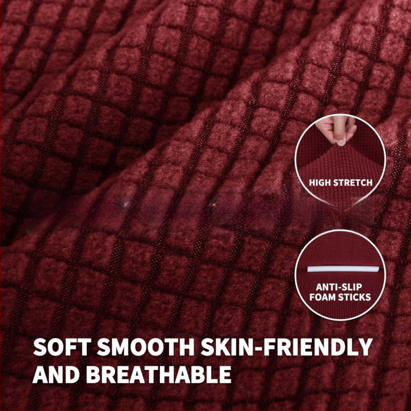 Didmeninė prekyba „Amazon“ vilnos sofos užvalkalu, visa apimančiu elastingu, sustorėjusiu, vientisos spalvos sofos pagalvėlės užvalkalu, „Four Seasons“ audiniu.