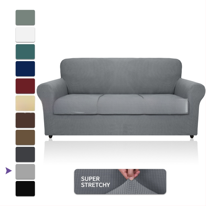 Didmeninė prekyba „Amazon“ vilnos sofos užvalkalu, visa apimančiu elastingu, sustorėjusiu, vientisos spalvos sofos pagalvėlės užvalkalu, „Four Seasons“ audiniu.