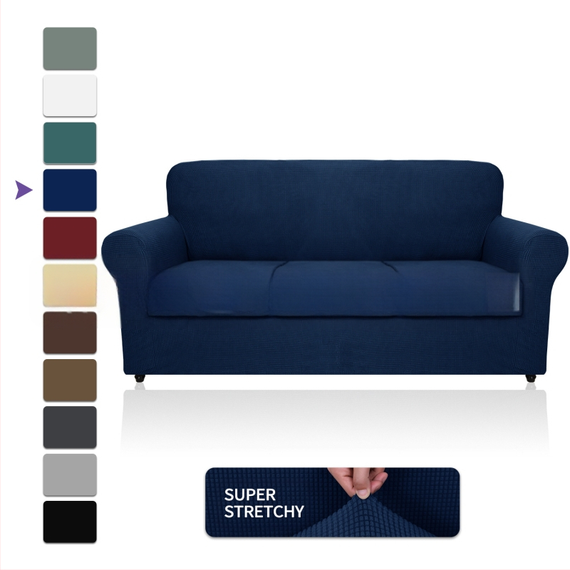 Didmeninė prekyba „Amazon“ vilnos sofos užvalkalu, visa apimančiu elastingu, sustorėjusiu, vientisos spalvos sofos pagalvėlės užvalkalu, „Four Seasons“ audiniu.