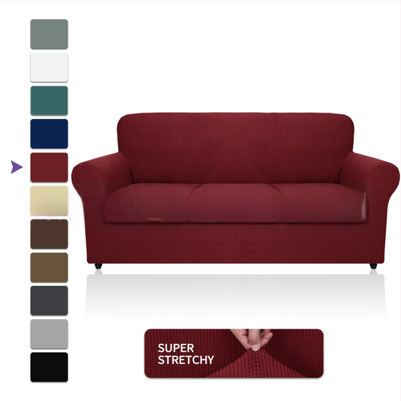 Didmeninė prekyba „Amazon“ vilnos sofos užvalkalu, visa apimančiu elastingu, sustorėjusiu, vientisos spalvos sofos pagalvėlės užvalkalu, „Four Seasons“ audiniu.