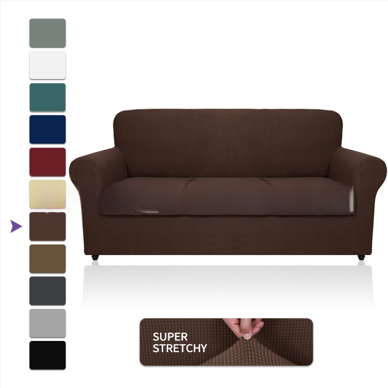 Didmeninė prekyba „Amazon“ vilnos sofos užvalkalu, visa apimančiu elastingu, sustorėjusiu, vientisos spalvos sofos pagalvėlės užvalkalu, „Four Seasons“ audiniu.